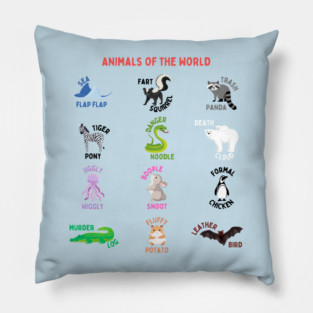 Animals of the World Pillow