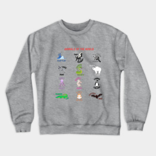 Animals of the World Crewneck Sweatshirt
