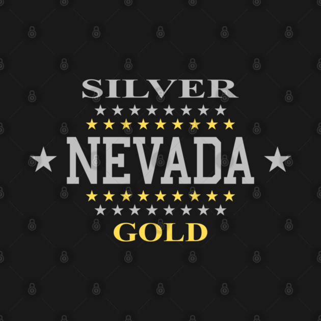 Nevada State Flag 1905 Gold Silver by Yesteeyear