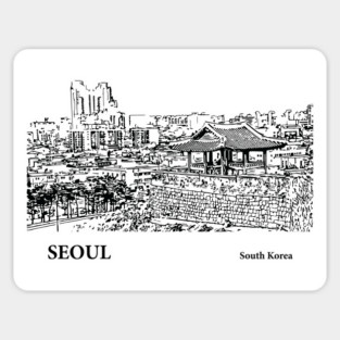 Seoul South Korea Sticker