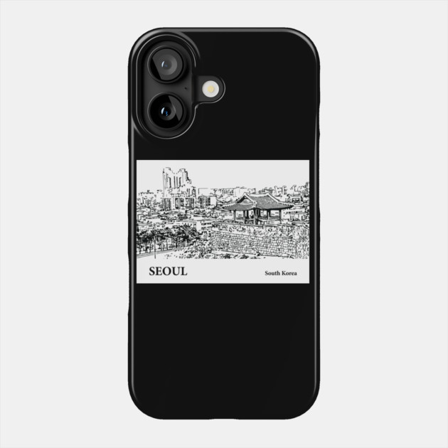 Seoul South Korea Phone Case by Lakeric