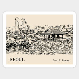 Seoul South Korea Sticker