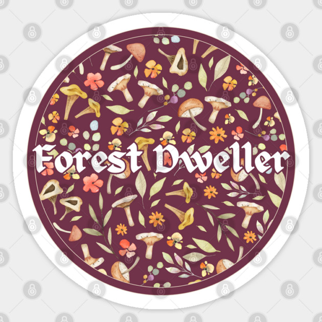 Forest Dweller Painterly Sticker by Four Season Foraging