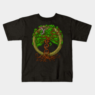 DNA Tree Of Life Ouroboros Kids T-Shirt
