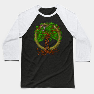 DNA Tree Of Life Ouroboros Baseball T-Shirt