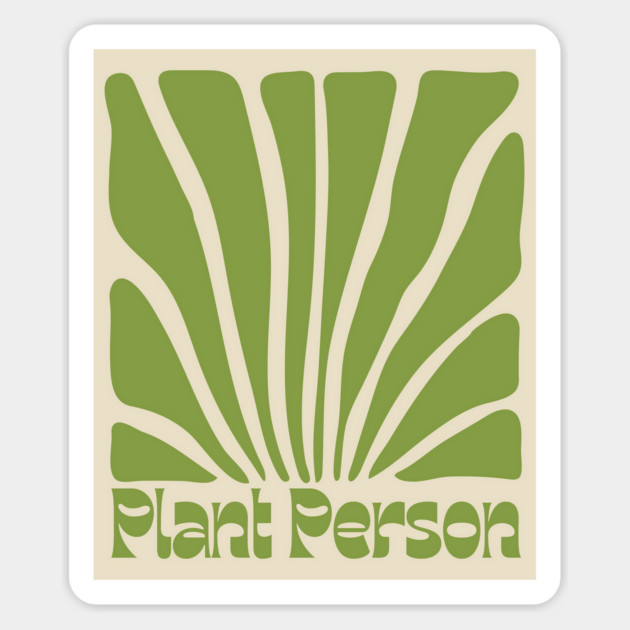 Plant Person Abstract Art Magnet by Four Season Foraging