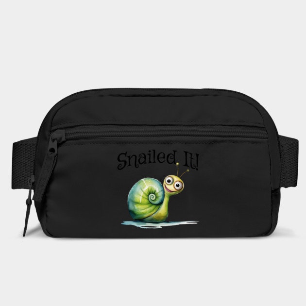 Snailed it! Happy little snail pun design by Luxinda