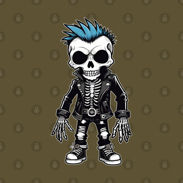 Punk Rock Skeleton 1 by Grave Digs