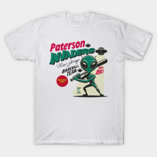 Defunct Paterson Invaders Minor League Baseball Team T-Shirt