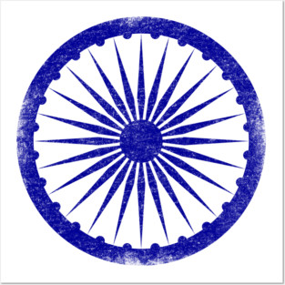 Ashoka Chakra India Flag Vintage Posters and Art