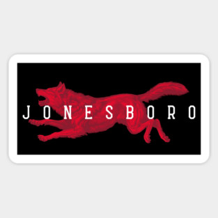 Jonesboro - Vintage Wolf Magnet