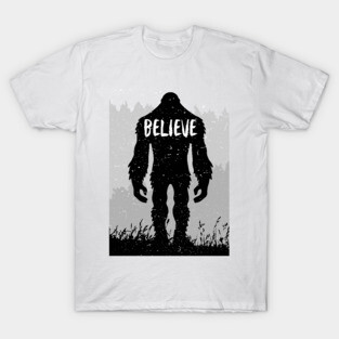 Bigfoot sasquatch i believe Yeti Peace Out T-Shirt