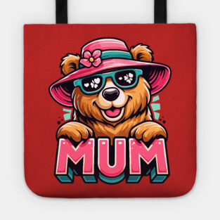 Mothers Day T-Shirt, Mother Bear, My Mum is the best Tote