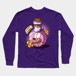 Courage The Cowardly Dog - Liquid Courage Long Sleeve T-Shirt