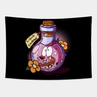 Courage The Cowardly Dog - Liquid Courage Tapestry