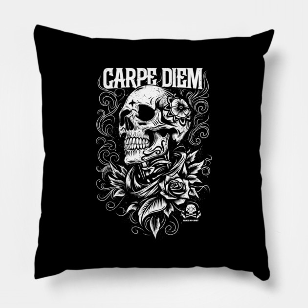 CARPE DIEM Pillow by artslaves