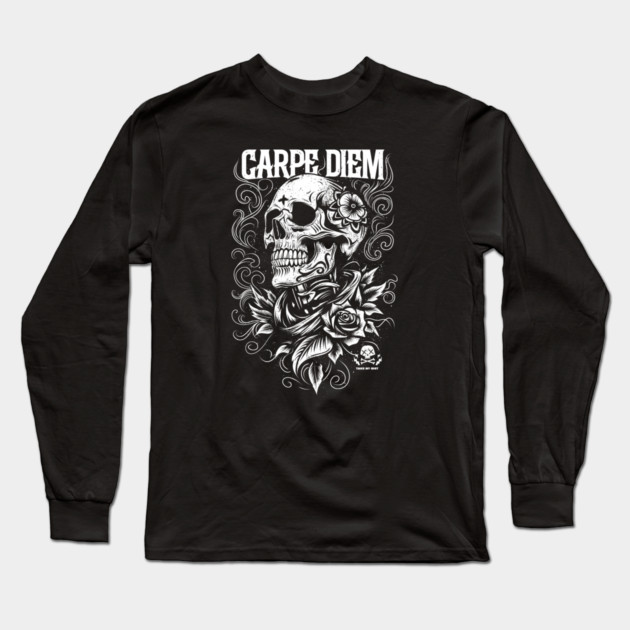 CARPE DIEM Long Sleeve T-Shirt by artslaves