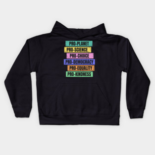 Pro-Planet, Pro-Democracy, Voting Rights Kids Hoodie