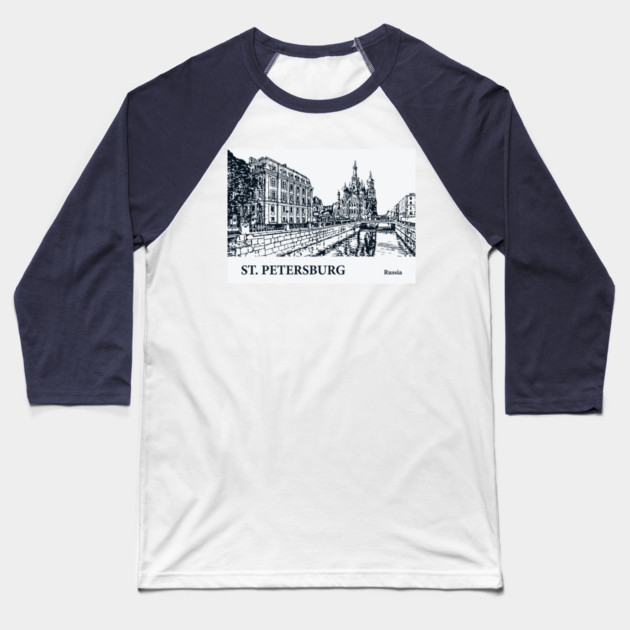 Saint Petersburg- Russia Baseball T-Shirt by Lakeric