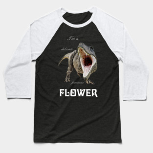Female Flower Baseball T-Shirt
