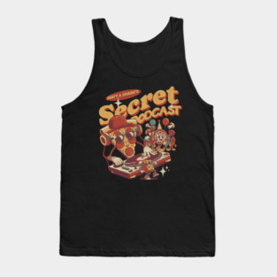 Matt and Shane's Secret Podcast Pizza Party Toon Design Tank Top