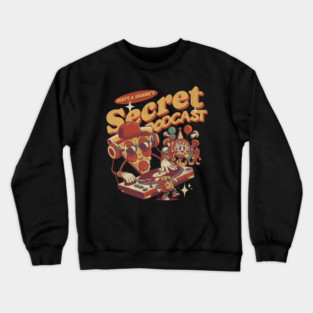 Matt and Shane's Secret Podcast Pizza Party Toon Design Crewneck Sweatshirt