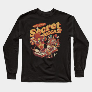 Matt and Shane's Secret Podcast Pizza Party Toon Design Long Sleeve T-Shirt
