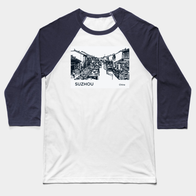 Suzhou China Baseball T-Shirt by Lakeric