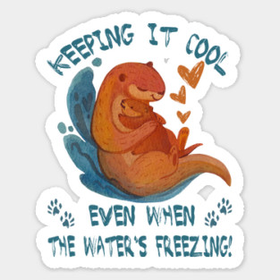 Alaska Otter Sticker