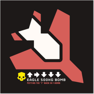 HD2 Stratagem - Eagle 500kg Bomb Posters and Art
