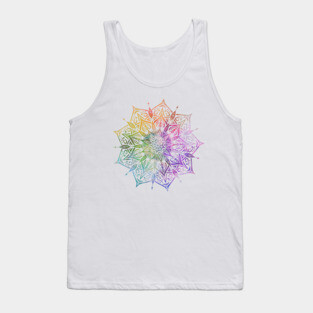 Rainbow Pride Mandala Tank Top