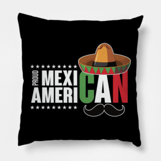 Proud Mexican American Pillow