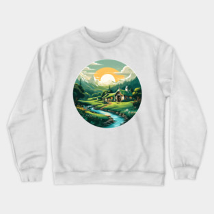 A Hobbit Hole House Crewneck Sweatshirt