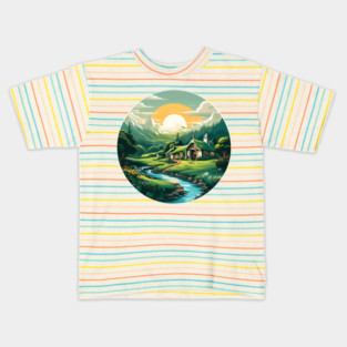 A Hobbit Hole House Kids T-Shirt
