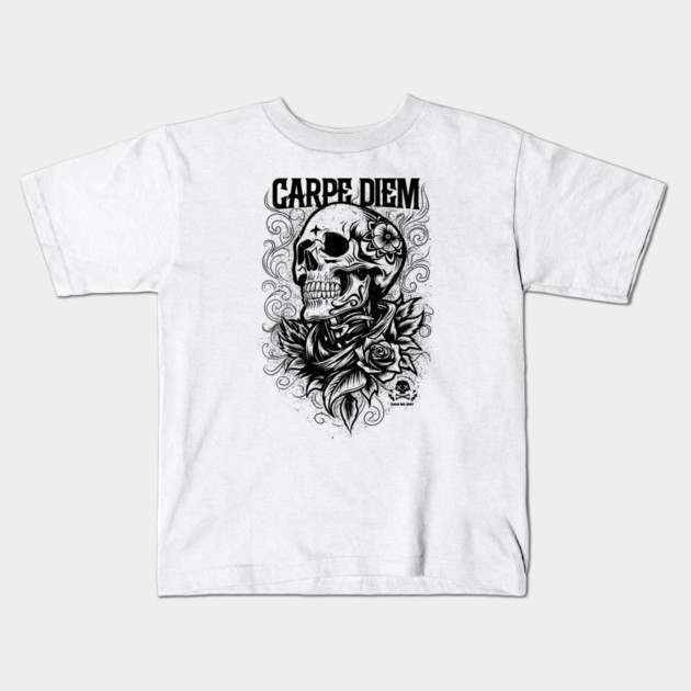 CARPE DIEM Kids T-Shirt by artslaves