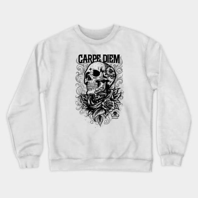 CARPE DIEM Crewneck Sweatshirt by artslaves