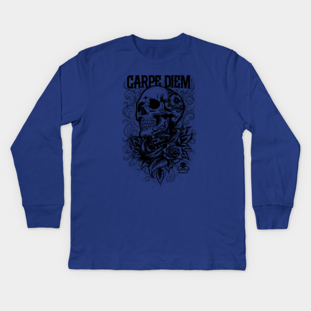 CARPE DIEM Kids Long Sleeve T-Shirt by artslaves