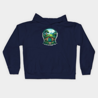 A Hobbit House In The Shire Kids Hoodie