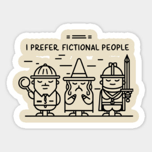 Better Than Reality Introvert Book Nerd Sticker