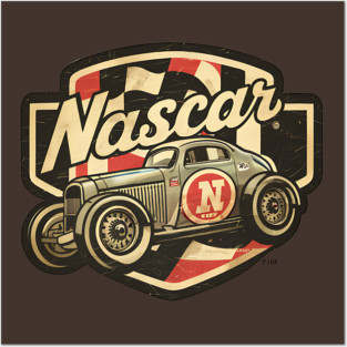 Vintage NASCAR Car Posters and Art