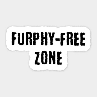 Furphy-Free Zone, funny Australian slang design Sticker