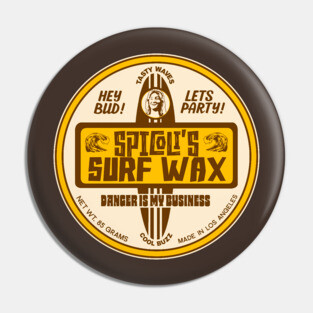 Spicoli's Surf Wax Pin