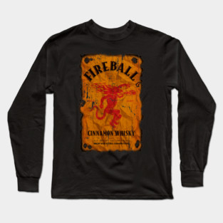 VINTAGE COLOR - FIREBALL WHISKY Long Sleeve T-Shirt
