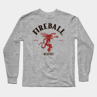 VINTAGE STYLE - FIREBALL WHISKY Long Sleeve T-Shirt