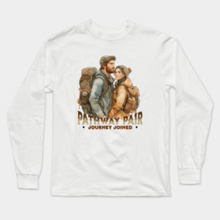 Pathway Pair, Journey Joined, Hiking Long Sleeve T-Shirt