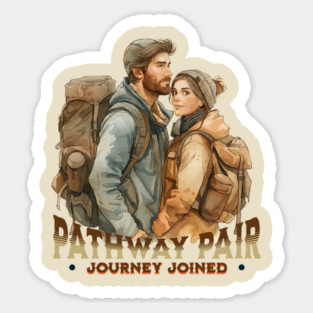 Pathway Pair, Journey Joined, Hiking Magnet