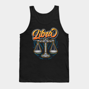 Zodiac LIBRA Fingerprint Series Tank Top