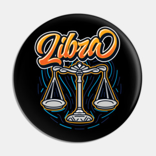 Zodiac LIBRA Fingerprint Series Pin