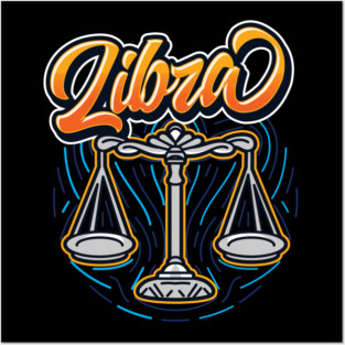 Zodiac LIBRA Fingerprint Series Posters and Art