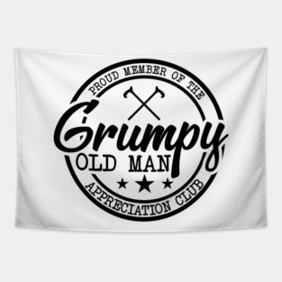 Grumpy Old Man Tapestry